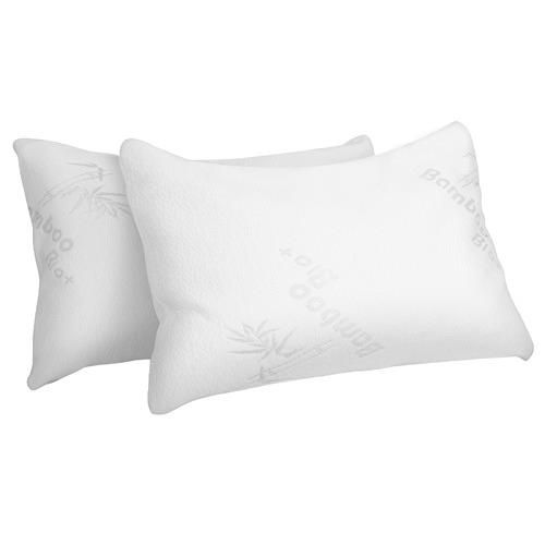 White Hypnos Memory Foam Pillows Set of 2